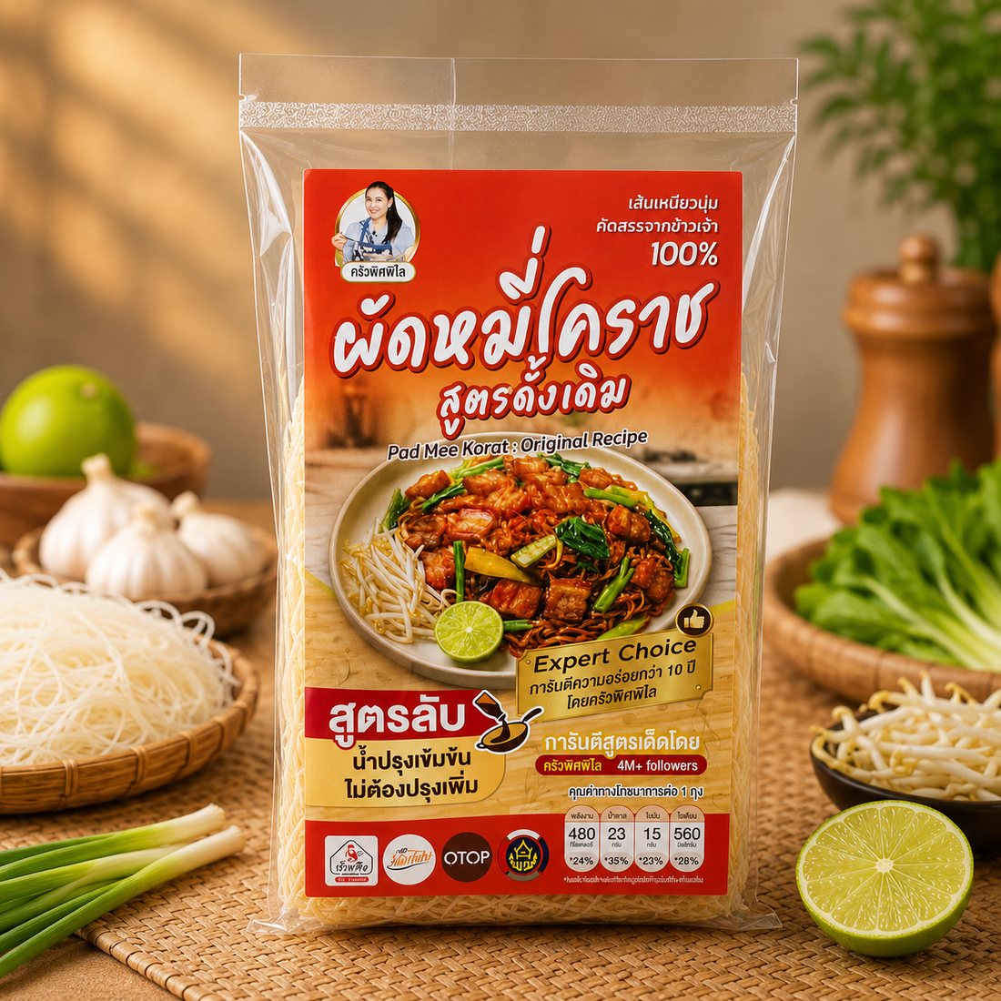 ซองผัดหมี่โคราชสูตรดั้งเดิม ครัวพิศพิไล
